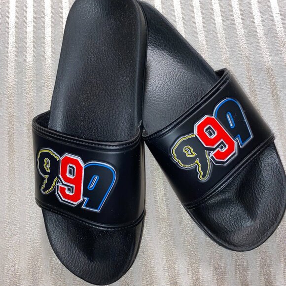 New 999 Juice WRLD Slides with original damaged box Size US 10.5 main image 11